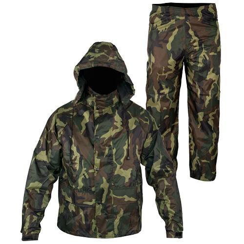 ACQ002 TUTA IMPERMEABILE CAMO 2 PEZZI M