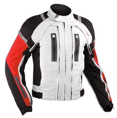 AREOTECH TEXTILE JACKET WHITE-RED SIZE 2XL