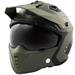 ALIEN CASCO MODULARE VISIERA SOLE OPACO VERDE XL