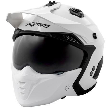 ALIEN CASCO MODULARE VISIERA SOLE WHITE M