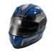 ALLIANCE FULL FACE HELMET DOUBLE VISOR BLUE S