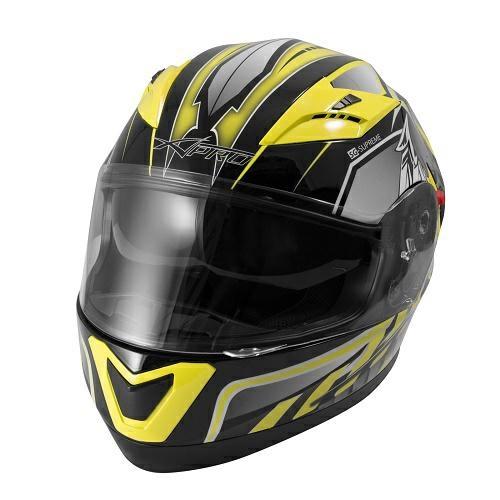 ALLIANCE CASCO DOPPIA VISIERA GRAFICA FLUO XL