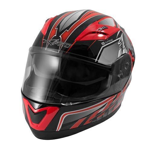 ALLIANCE CASCO DOPPIA VISIERA GRAFICA ROSSO XL
