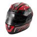 ALLIANCE CASCO DOPPIA VISIERA GRAFICA ROSSO XL