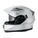 BADGE FULL FACE HELMET DOUBLE VISOR SILVER SIZE L