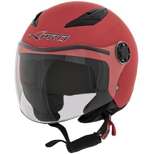 BIKESTAR CASCO JET BAMBINO ROSSO OPACO L
