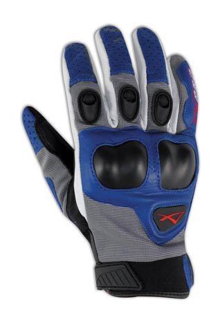 BLOCK GUANTO IN PELLE GRIGIO BLU TAGLIA 3XL