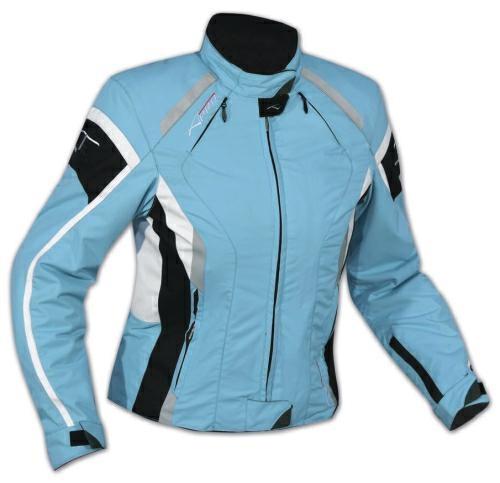 BUTTERFLY TEXTILE LADY JACKET LIGHT BLUE SIZE XS