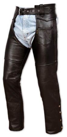 CHAPS PANTALONE IN PELLE NERO TAGLIA 28