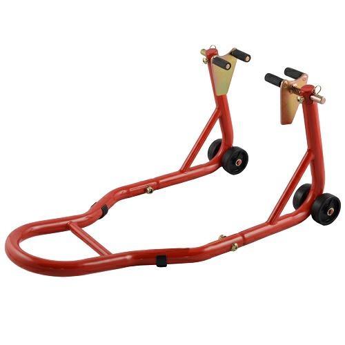 CM-7563 FRONT FORK STAND ADJUSTABLE 4 WHEELS RED