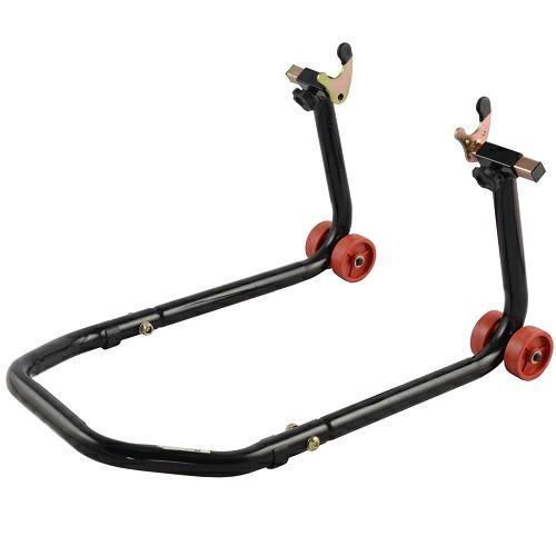 CM-7574 FORK REAR STAND ADJUSTABLE 4 WHEELS BLACK