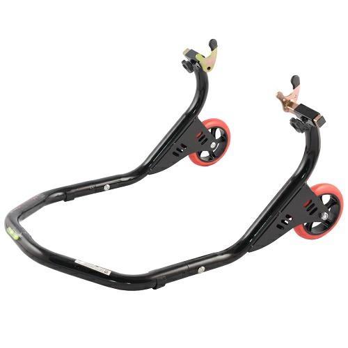 CM-7576 L-SHAPED REAR STAND ADJUSTABLE 4 WHEELS BLACK