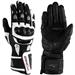 COBRA LEATHER GLOVES WHITE WHITE SILVER SIZE M