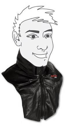 CORPETTO ZIP IN PELLE COLERE NERO