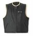 CUSTOM GILET IN PELLE NERO TAGLIA L