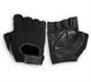 CUT FINGERS RETE LEATHER-TEXTILE GLOVES BLACK SIZE 2XL