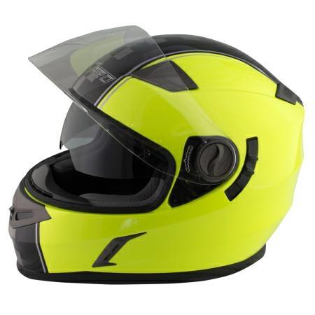 DOMINATOR A-PRO FULL FACE HELMET DOUBLE VISOR FLUO M