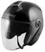DUPLEX OPEN FACE HELMET DOUBLE VISOR BLACK XS