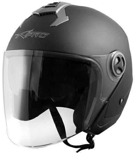 DUPLEX CASCO JET DOPPIA VISIERA NERO OPACO XS