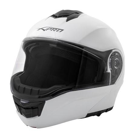 ENERGY FLIP UP HELMET DOUBLE VISOR WHITE S