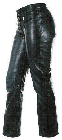 FASHION LADY PANTALONE DONNA IN PELLE NERO TAGLIA 30