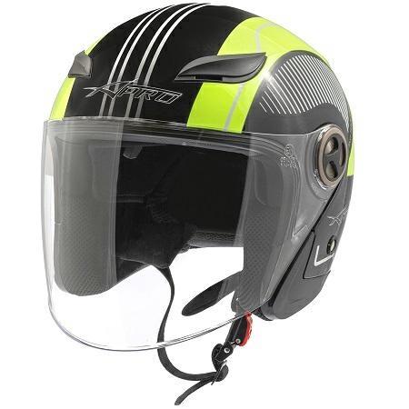 FAST TRACK CASCO JET VISIERA FLUO TAGLIA M
