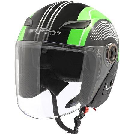 FAST TRACK CASCO JET VISIERA VERDE TAGLIA M
