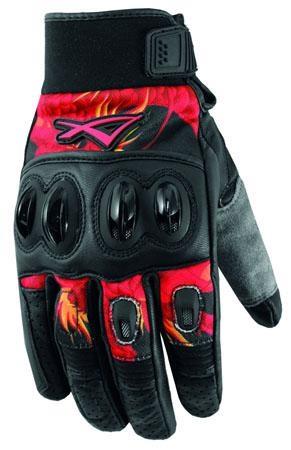 FENDER GUANTO PELLE/TESSUTO ROSSO TAGLIA L