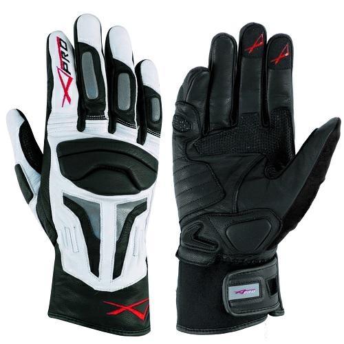 FIREPOWER LEATHER GLOVES WHITE WHITE SILVER SIZE L