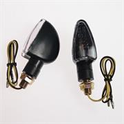 FR-1411 INDICATORS WHITE LENS SHORT LEG BLACK