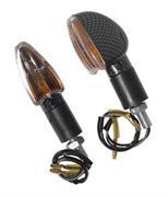 FR-1413 INDICATORS WHITE LENS SHORT LEG BLACK