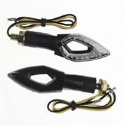 FR-1436 LED INDICATORS WHITE LENS BODY BLACK