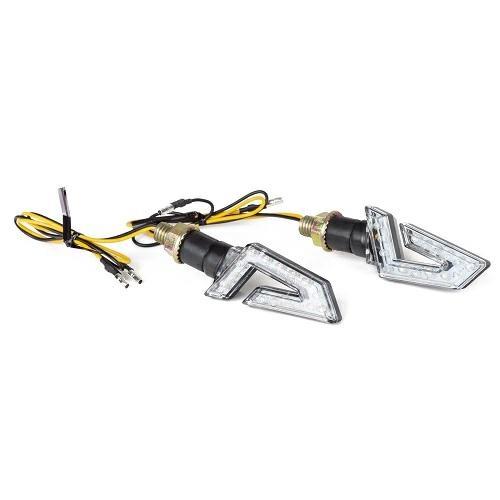 FR-1442 LED INDICATORS WHITE LENS BODY BLACK