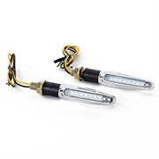 FR-1444 LED INDICATORS WHITE LENS BODY CHROME
