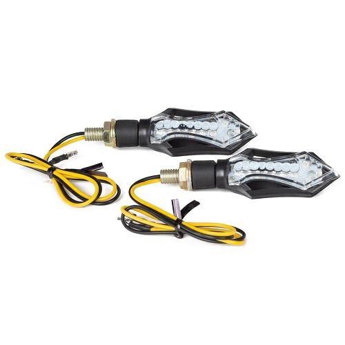 FR-1448 LED INDICATORS WHITE LENS BODY BLACK