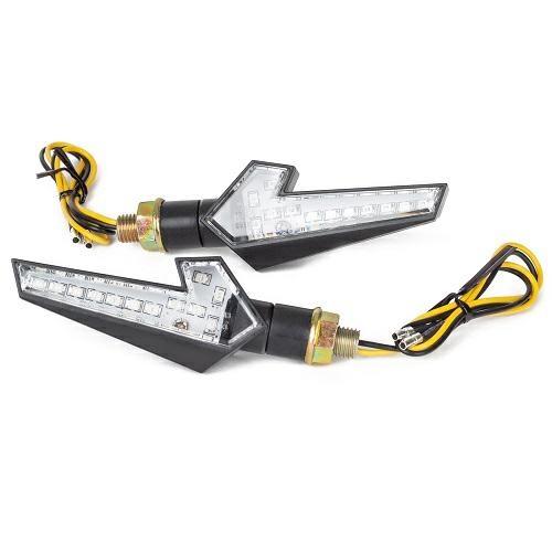 FR-1448 LED INDICATORS WHITE LENS BODY BLACK