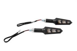 FR-1459 LED INDICATORS WHITE LENS BODY BLACK