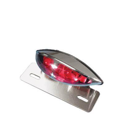 FR-1632 FANALE POST.LENTE ROSSA FLANGIA CROMO