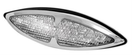 FR-1636 FANALE POSTERIORE A LED LENTE BIANCA CROMO