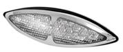 FR-1636 FANALE POSTERIORE A LED LENTE BIANCA CROMO