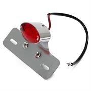 FR-1637 REAR LIGHTS RED LENS CHROME