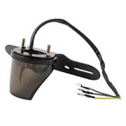 FR-1642 REAR LIGHTS RED LENS WITH NUMBER PLATE BRACKET BLACK