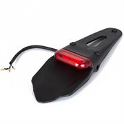 FR-1671 FANALE POST. LED LENTE ROSSA FLANGIA NERO