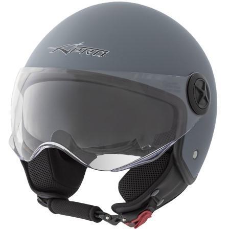 JAZZ JET HELMET DOUBLE VISOR MATT GREY S