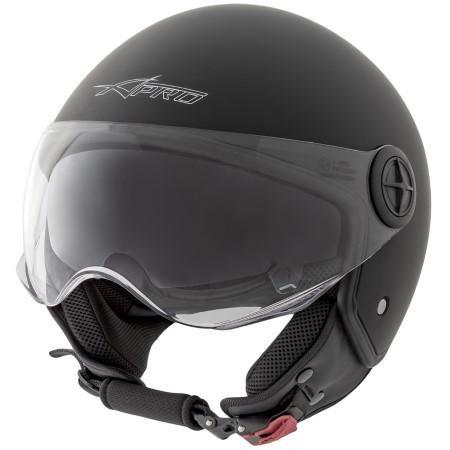 JAZZ JET HELMET DOUBLE VISOR MATT BLACK XL