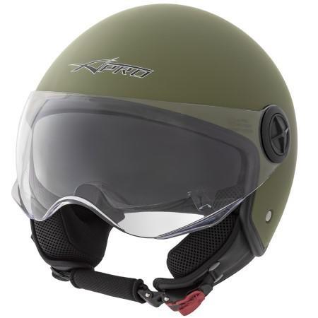 JAZZ CASCO JET DOPPIA VISIERA OPACO VERDE XL