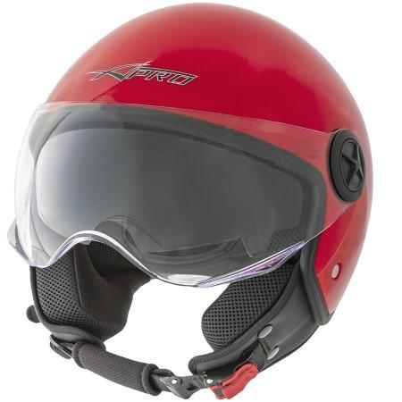 JAZZ CASCO JET DOPPIA VISIERA ROSSO S