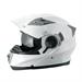 LANCER FLIP UP HELMET DOUBLE VISOR WHITE S