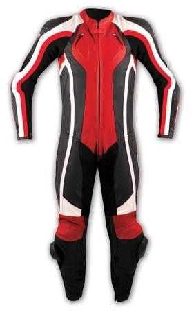 LIGHTNING LEATHER SUIT RED SIZE 54