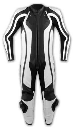 LIGHTNING LEATHER SUIT WHITE SIZE 56